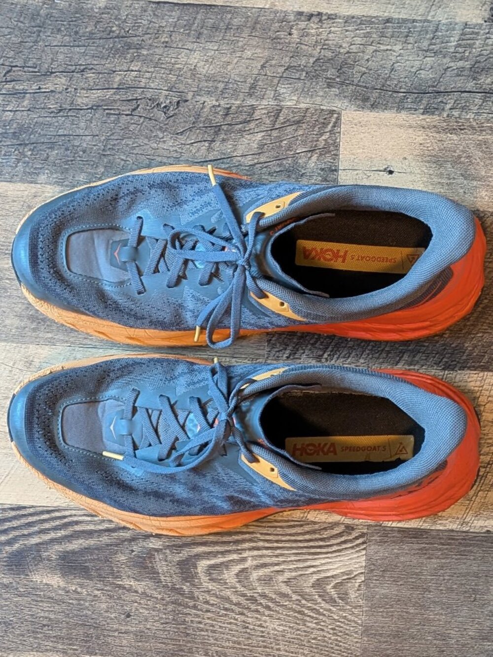 Hoka Speedgoat 5 Trail Running Shoes Castlerock Flame - Picture 6 of 7